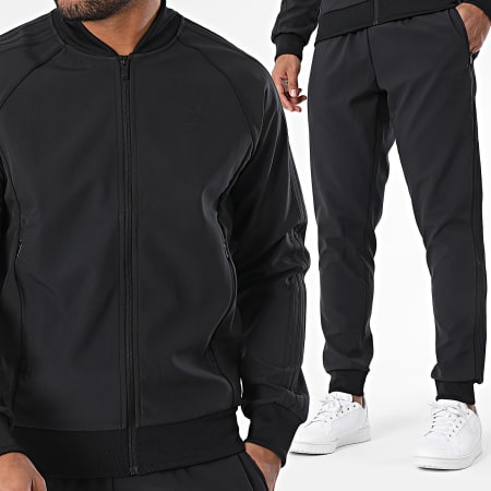 Adidas Originals - Ensemble Veste Zippée Et Pantalon Jogging Bonded IW0998 IW0997 Noir